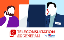 Bannière logo Téléconsultation médicale Generali-Europ Assistance